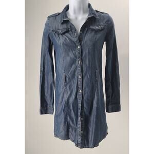 Diesel women's chambray denim dress blue Size Large Coastal Cowgirl  Western